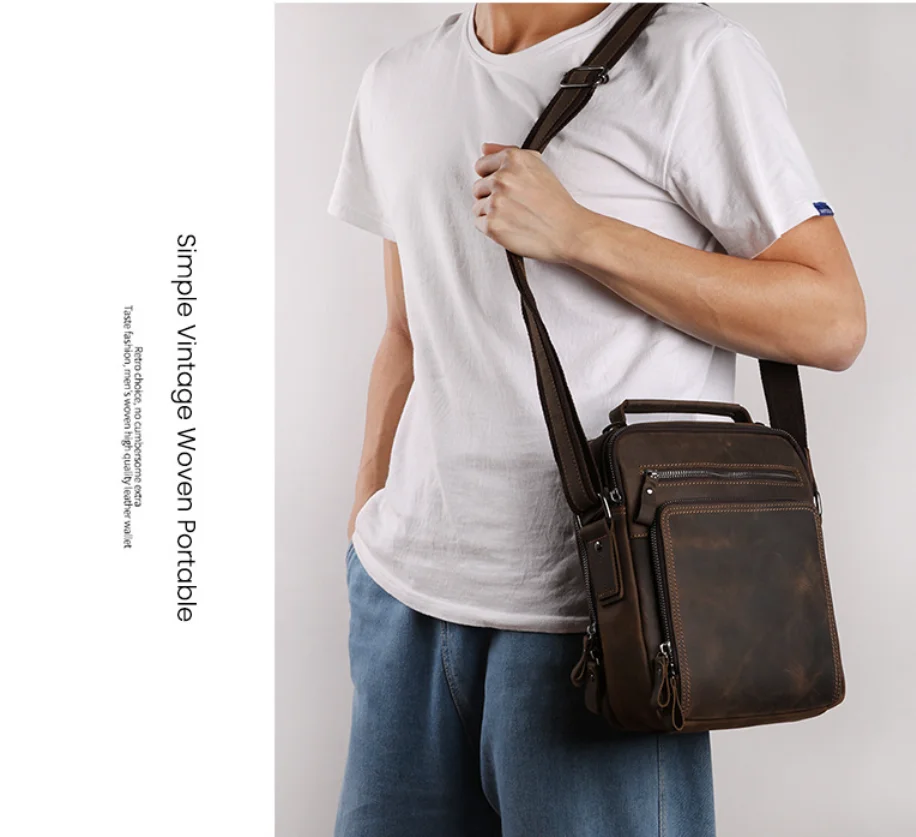Sac à bandoulière vintage en c - Leather Backpack Vintage avis et prix