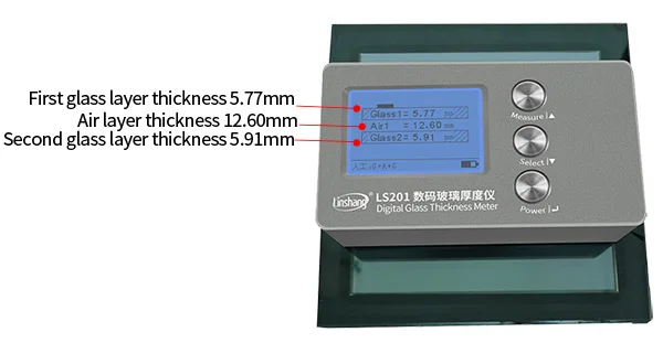 Single-sided Glass Thickness Gauge The Maximum Glass Thickness Can Be Measured 70mm Air 45mm