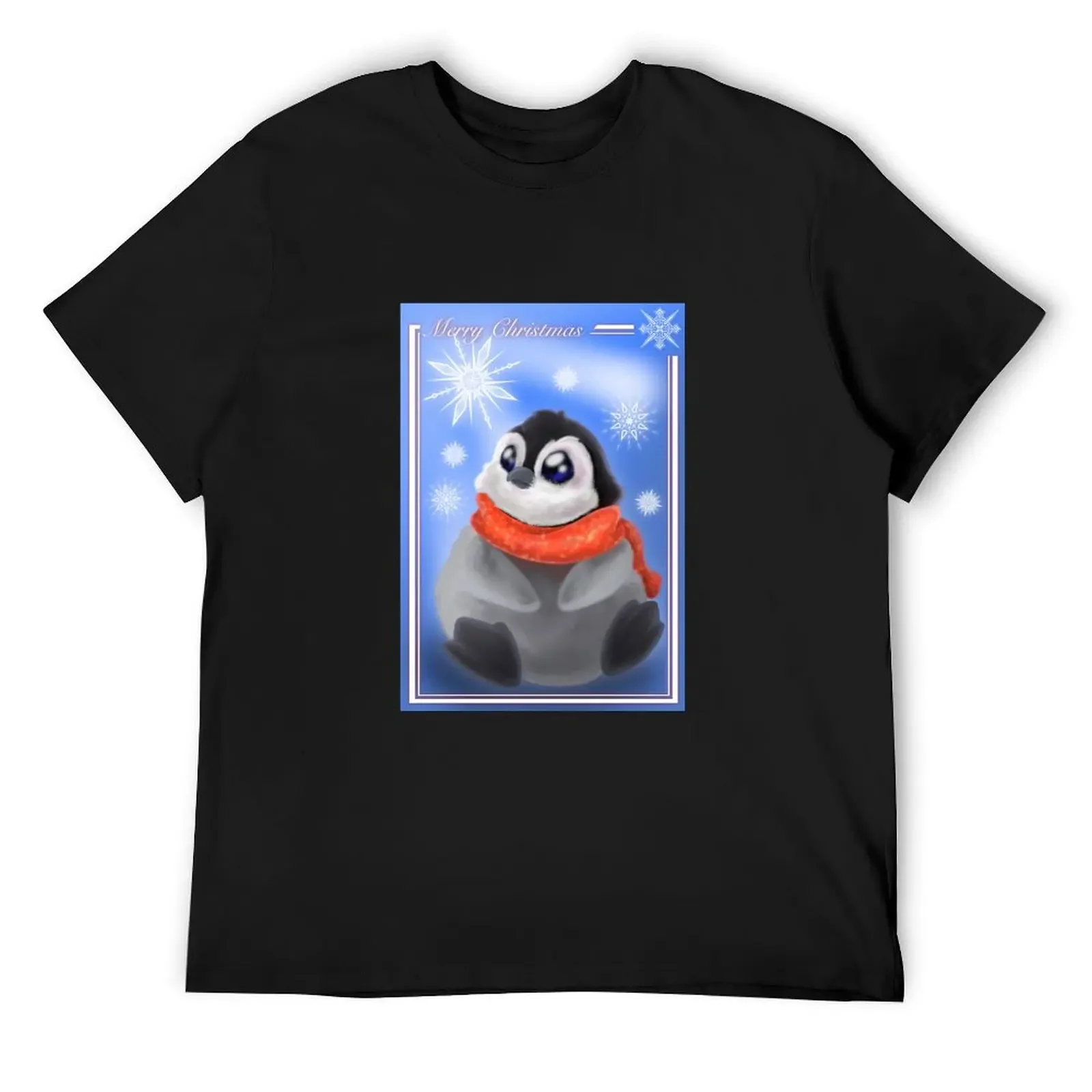 

Christmas Penguin T-Shirt summer top plain designer shirts sweat shirts, men