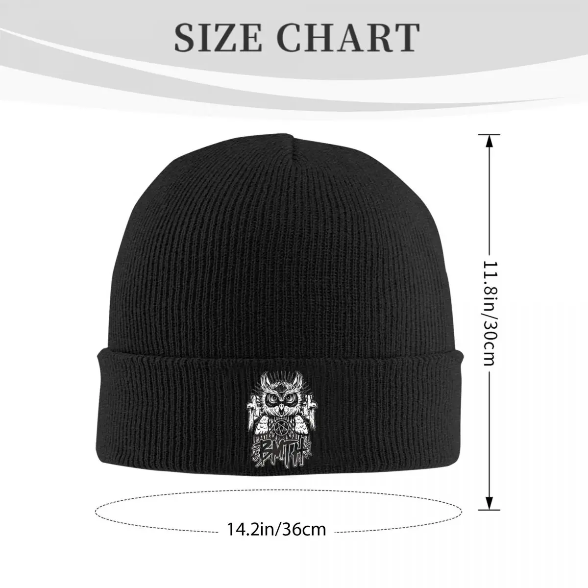 Bring Me The Horizons BMTH Metalcore Hats Autumn Winter Skullies Beanies Ski Caps Unisex Acrylic Knitted Hat