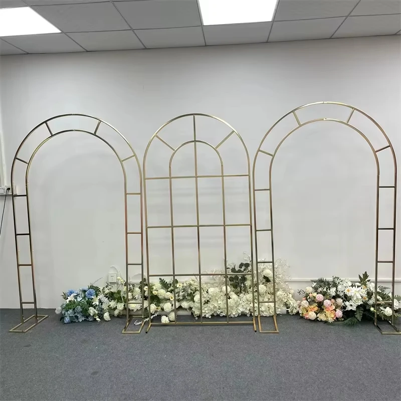 1-3 Stück Hochzeitskulissen: Bühnenbogen, Hintergrundgitter, neue Hochzeitsdekorationen, schmiedeeiserner Kombinationsbogen – Detail 9