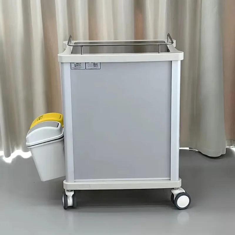 Carro médico de emergencia de gran capacidad 5 cajones ABS de acero inoxidable