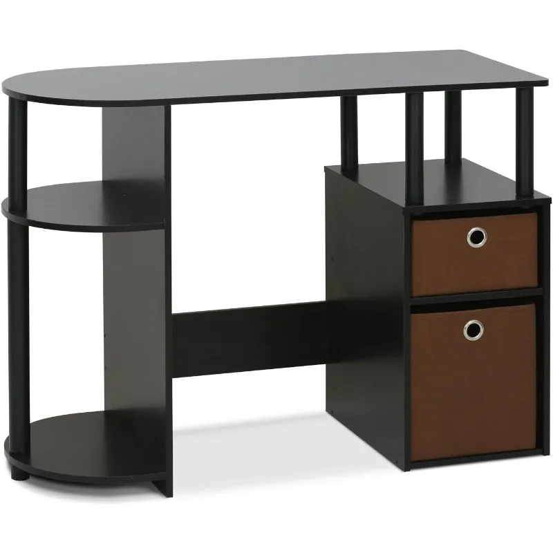 

Jaya Computer Study Desk with Bin, Brown