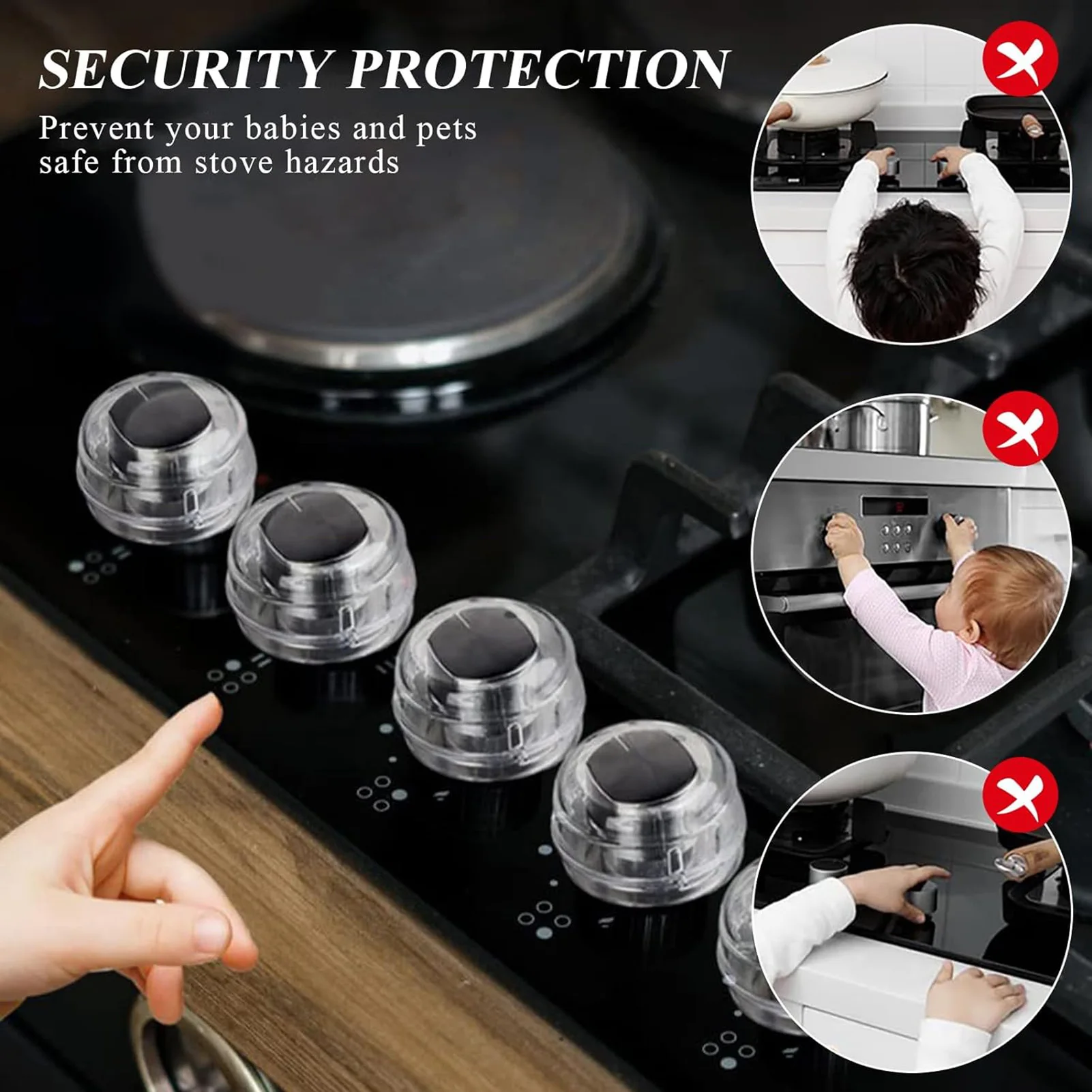 Kitchen Gas Stove Knob Cover Stove Switch Protective Cover To Prevent Children From Accidentally Opening Kitchen Accessories