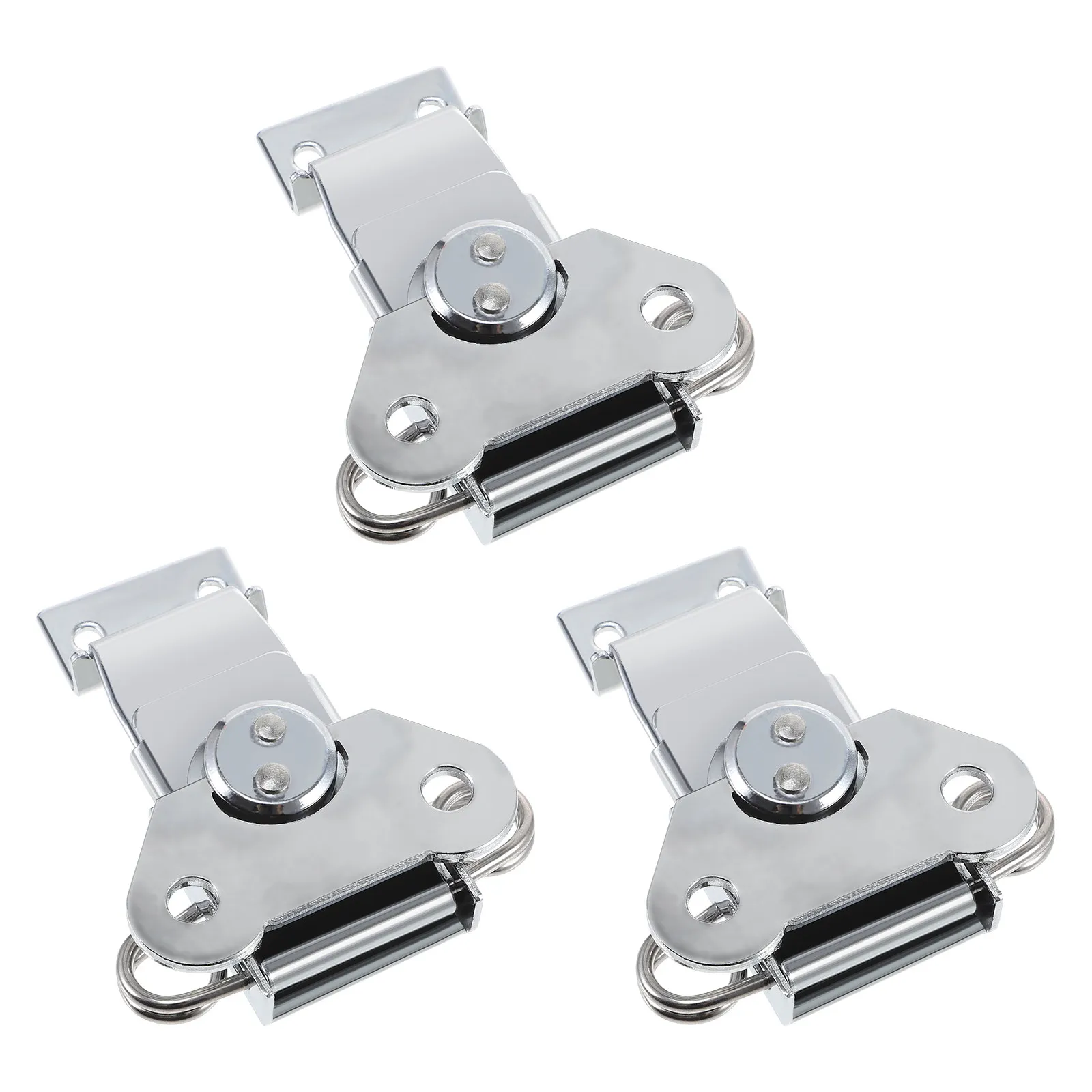 

Набор из 3-х компактных пружинных защелок-бабочек из нержавеющей стали для деревянных ящиков, чемоданов, рукоделия. Надежные.