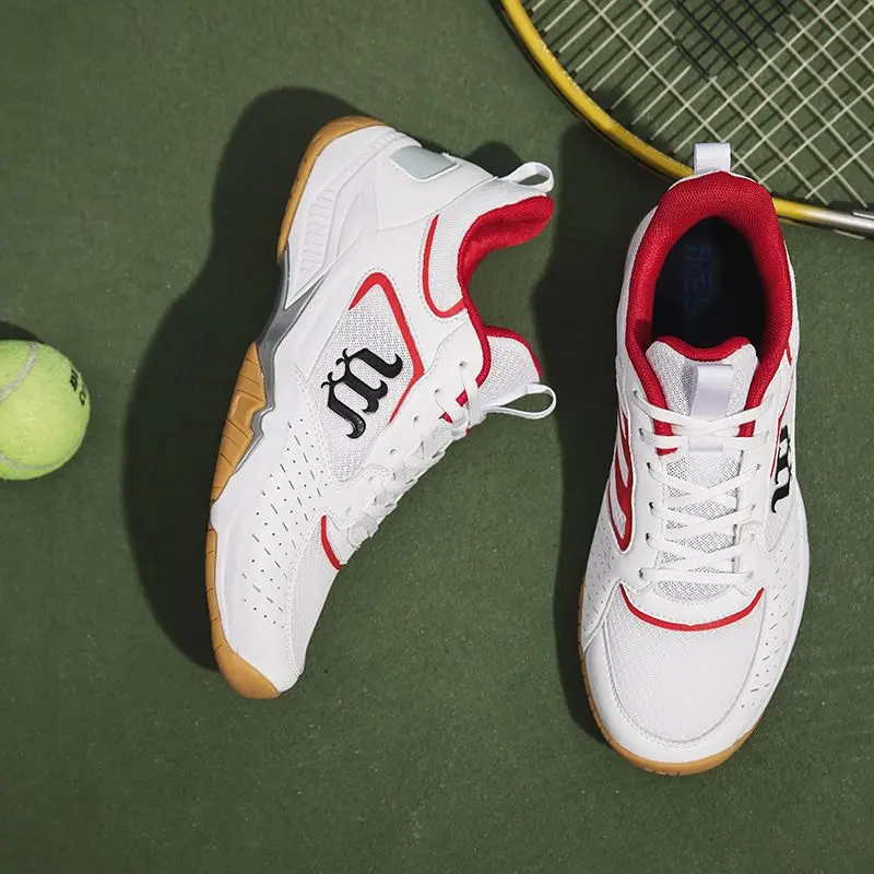 

Good Quality Sport Badminton Shoes Unisex Professional Couples Table Tennis Shoe Comfortable Breathable Tennis Shoes