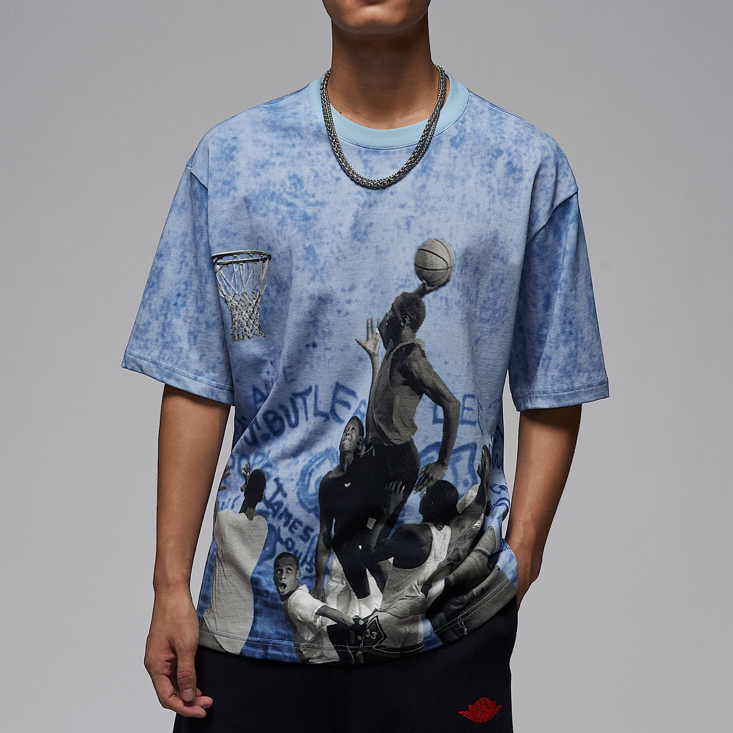 

Оригинальная мужская дышащая трикотажная футболка Nike JORDAN с короткими рукавами HJ2363-427