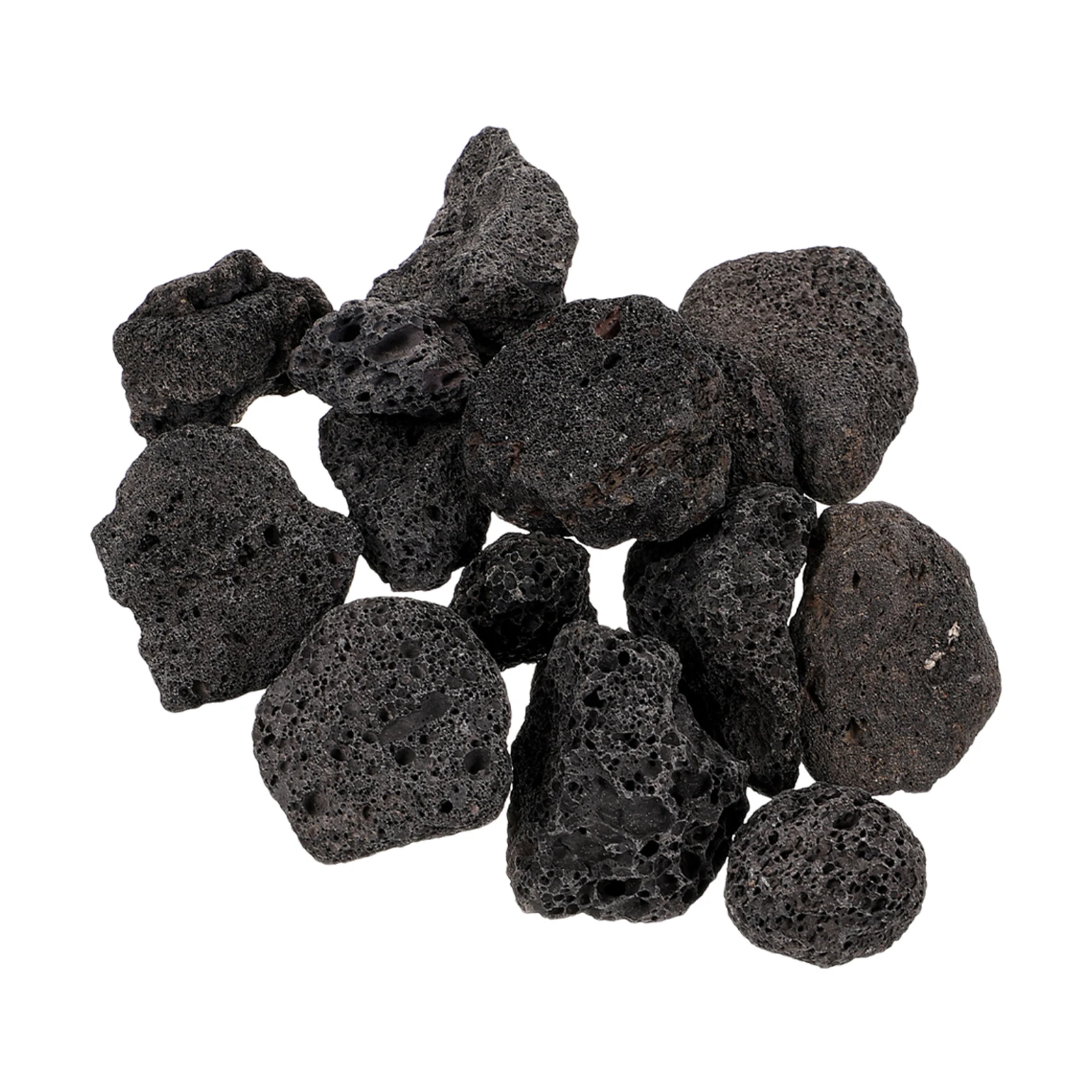 

Decor Volcanic Decoration Aquarium Rocks Fish Tank Decorative Black Large Garden
