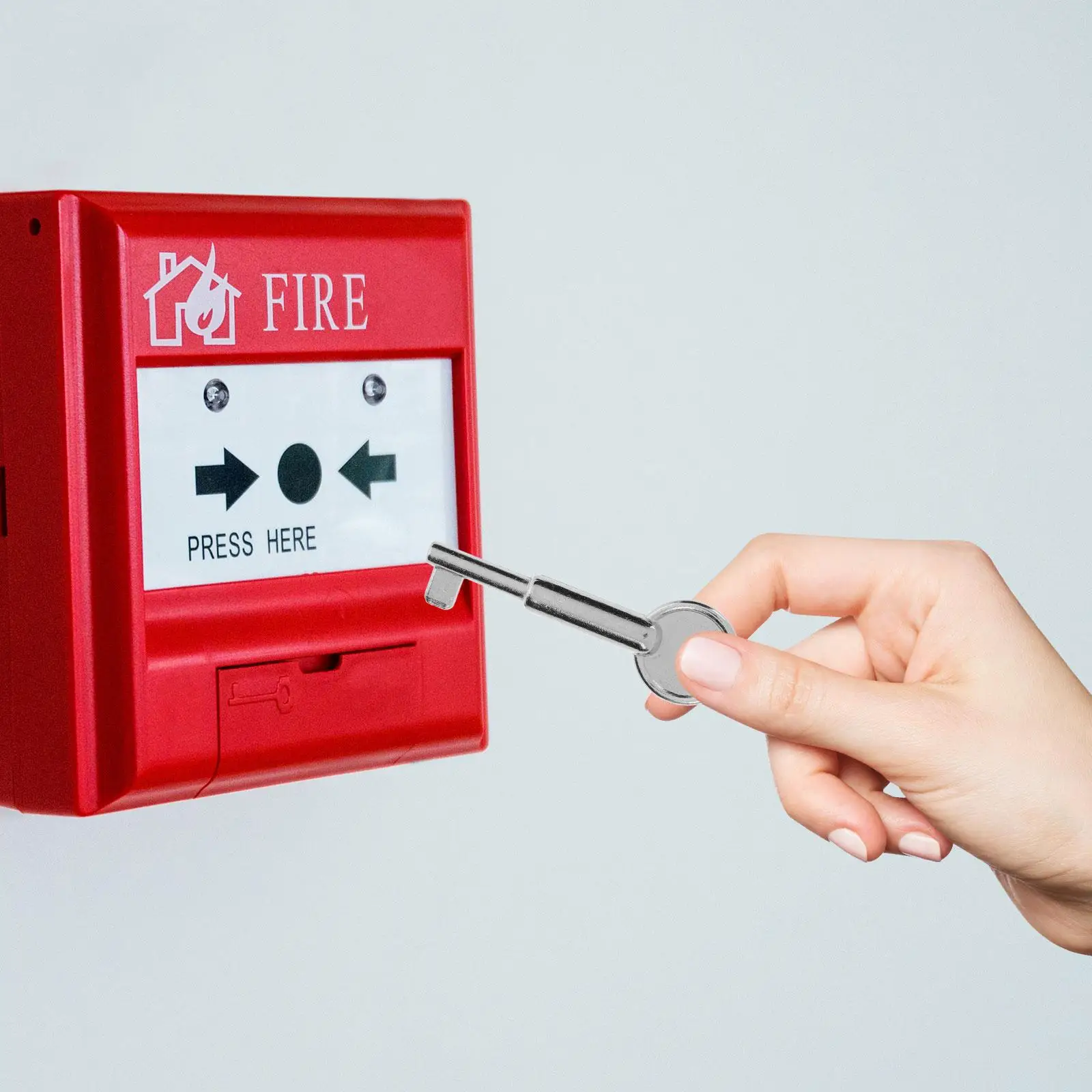 5 個アラームキー交換緊急停止ボタンリングドアベルワイヤレススイッチボタンプッシュ防水