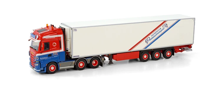 

Alloy Model WSI 1:50 IVECO 6X2 Axle Tractor,Refrigerated Cold Chain Transport Container Truck Diecast Toy Model,01-3795