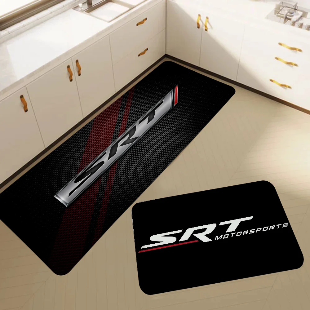 SRT Hellcat Demon Dodge Hallway Carpet Non-Slip Laundry Room Mat Laundry Decor Balcony Child Living Room Bedside Area Rugs