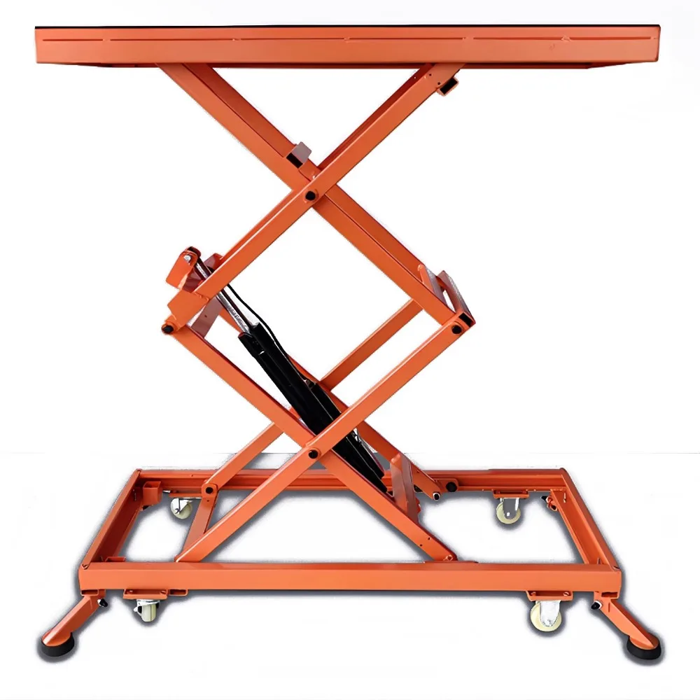 

Electro-hydraulic lifting folding flat scissors electric horse stool thickening