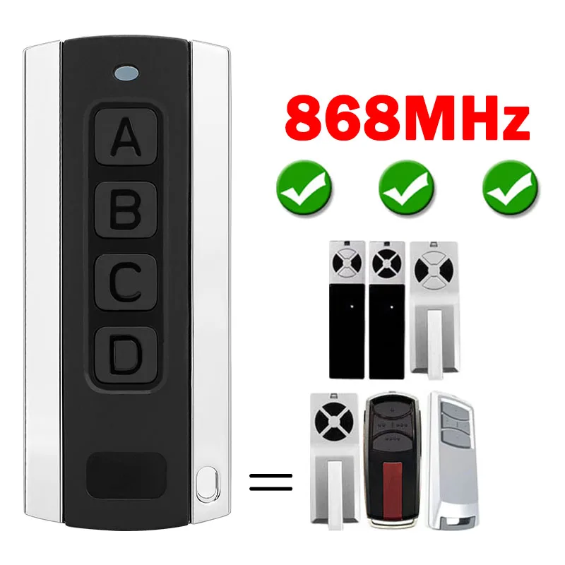 Chamberlain LiftMaster TX2EV TX4EV TX4EVF TX4REV-F TX4REV TX2REV 868MHz المرآب التحكم عن بعد سلسلة المفاتيح أوامر بوابة المرآب