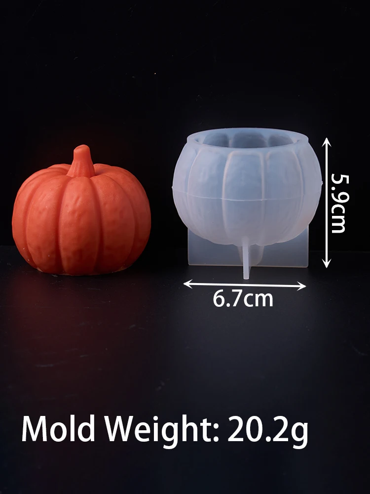 S/M/L Kürbis Silikon Kerze Form DIY 3D Halloween Ornament Duft Kerze Form Beton Handwerk Geschenk Party decor Machen Werkzeuge