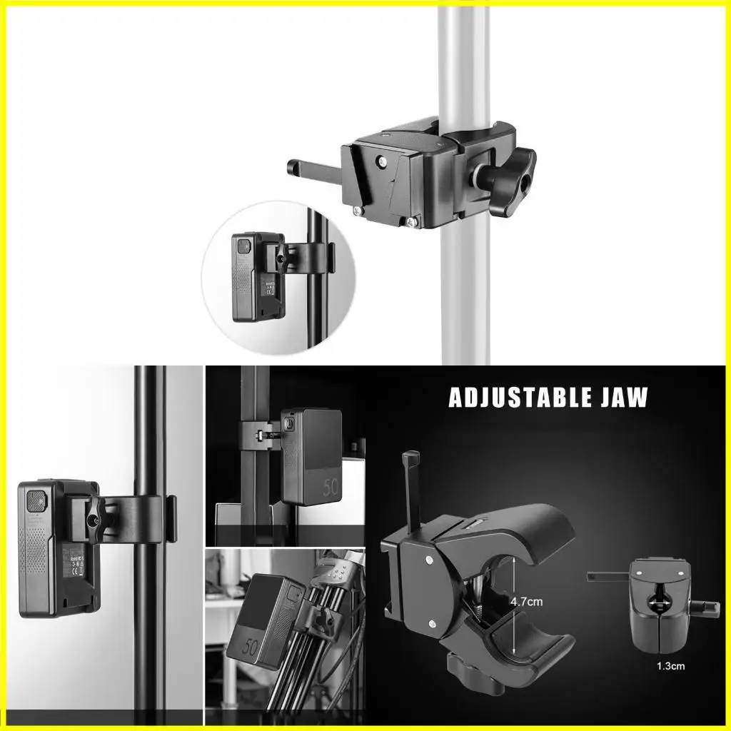 ترقيات حامل البطارية من الألومنيوم الخامس مع فكي قابلة للتعديل تنوع لوحة البطارية #1