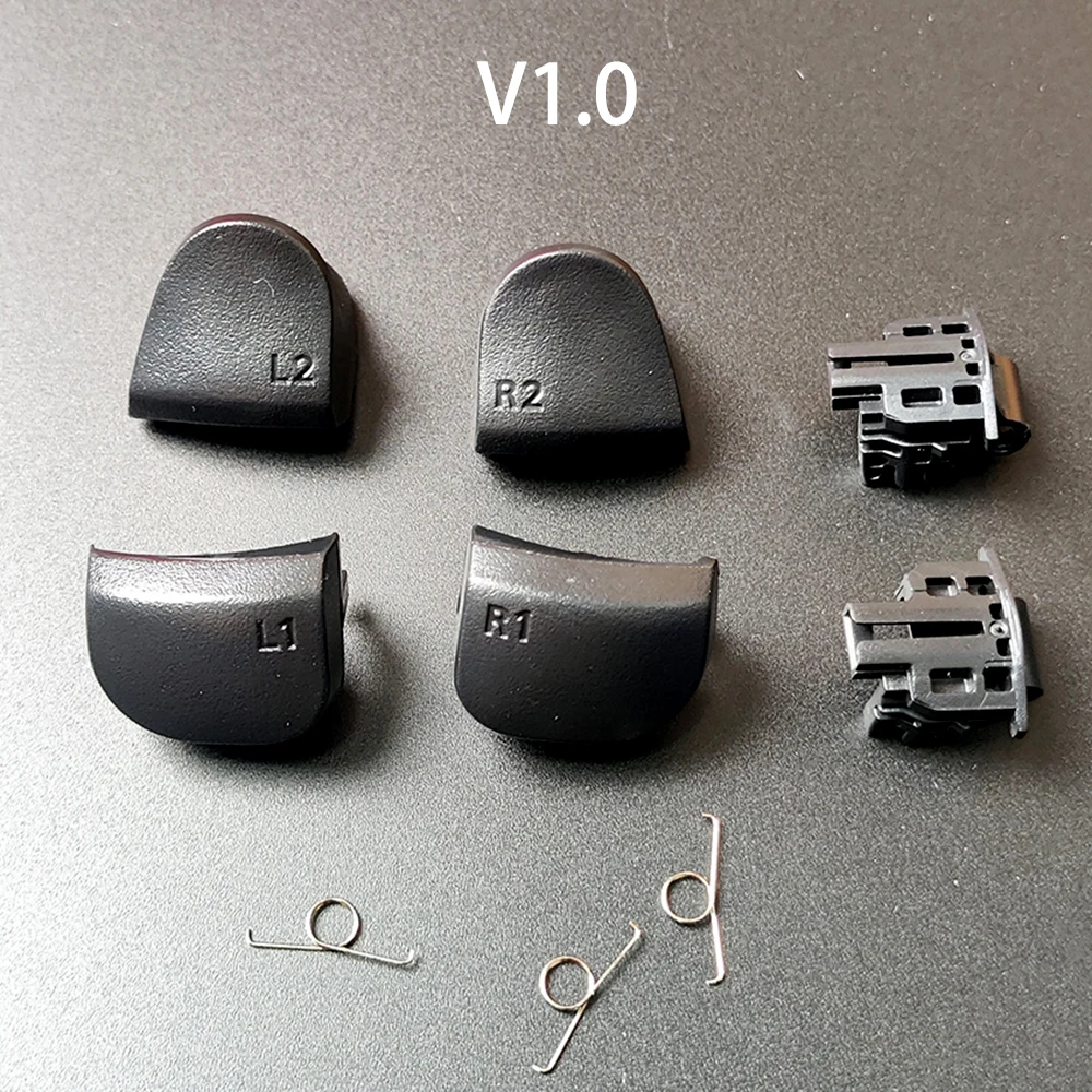 1 Set Schwarz Ersetzen R1 L1 R2 L2 Trigger Tasten Für PS5 010 020 030 Controller Spiel Schlüssel mit Frühling