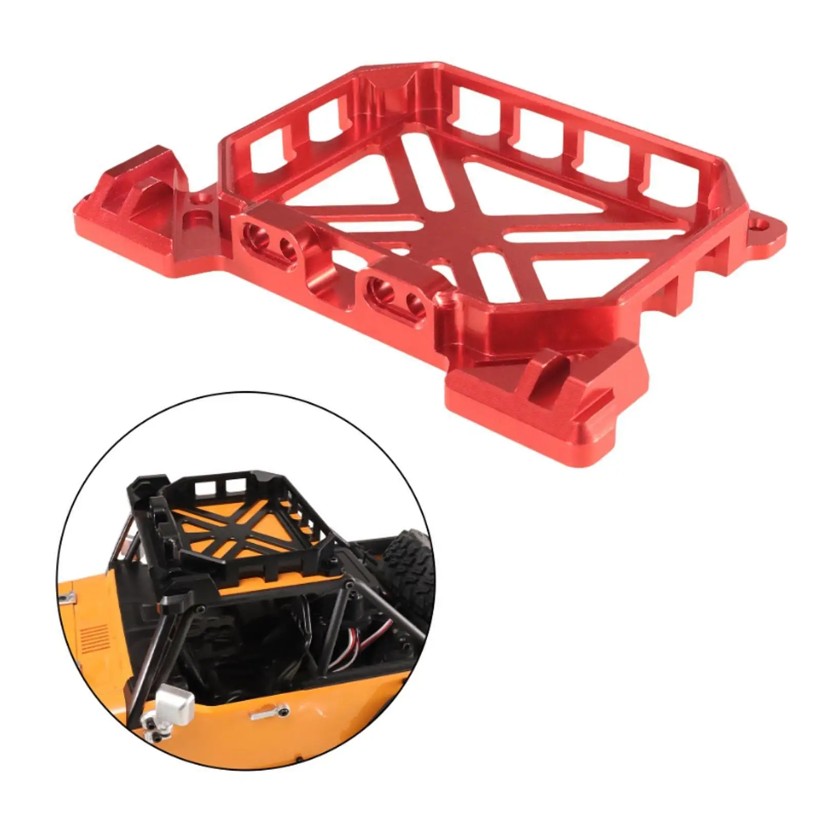 

RC Car Luggage Carrier Model Vehicle Accessory Sturdy RC Car Modification Parts Remote Control Car Baggage Carrier for H12Y+