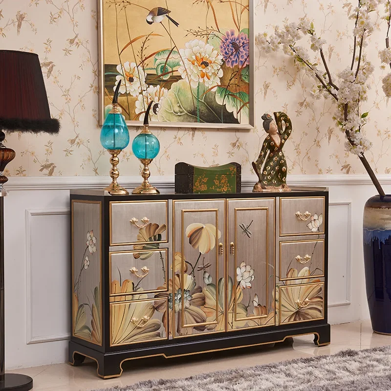 

Modern New Chinese Designer Furniture Art Decoration Cabinet Living Room Entry Entrance Cabinet
