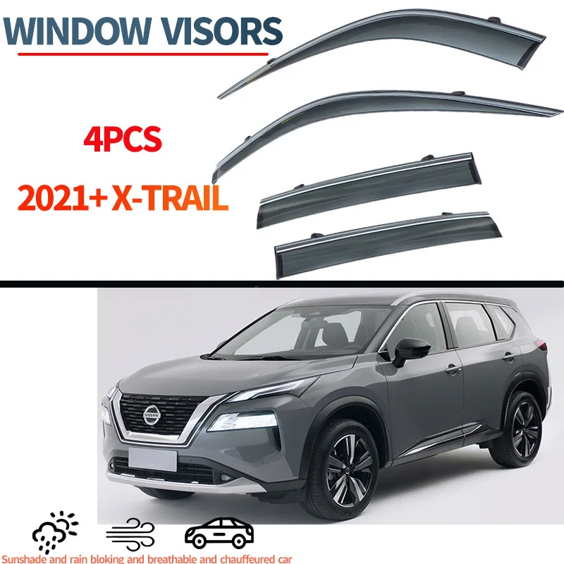

Suitable for Nissan X-Trail window rain and shine shield X-TRAILT332022+RogueWindowvisors rainproof