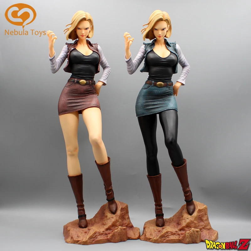 

44cm Android 18 Dragon Ball Z Gk Lazuli Anime Figures Sexy Figurine Pvc Statue Model Doll Room Ornaments Collectible Toys Gifts