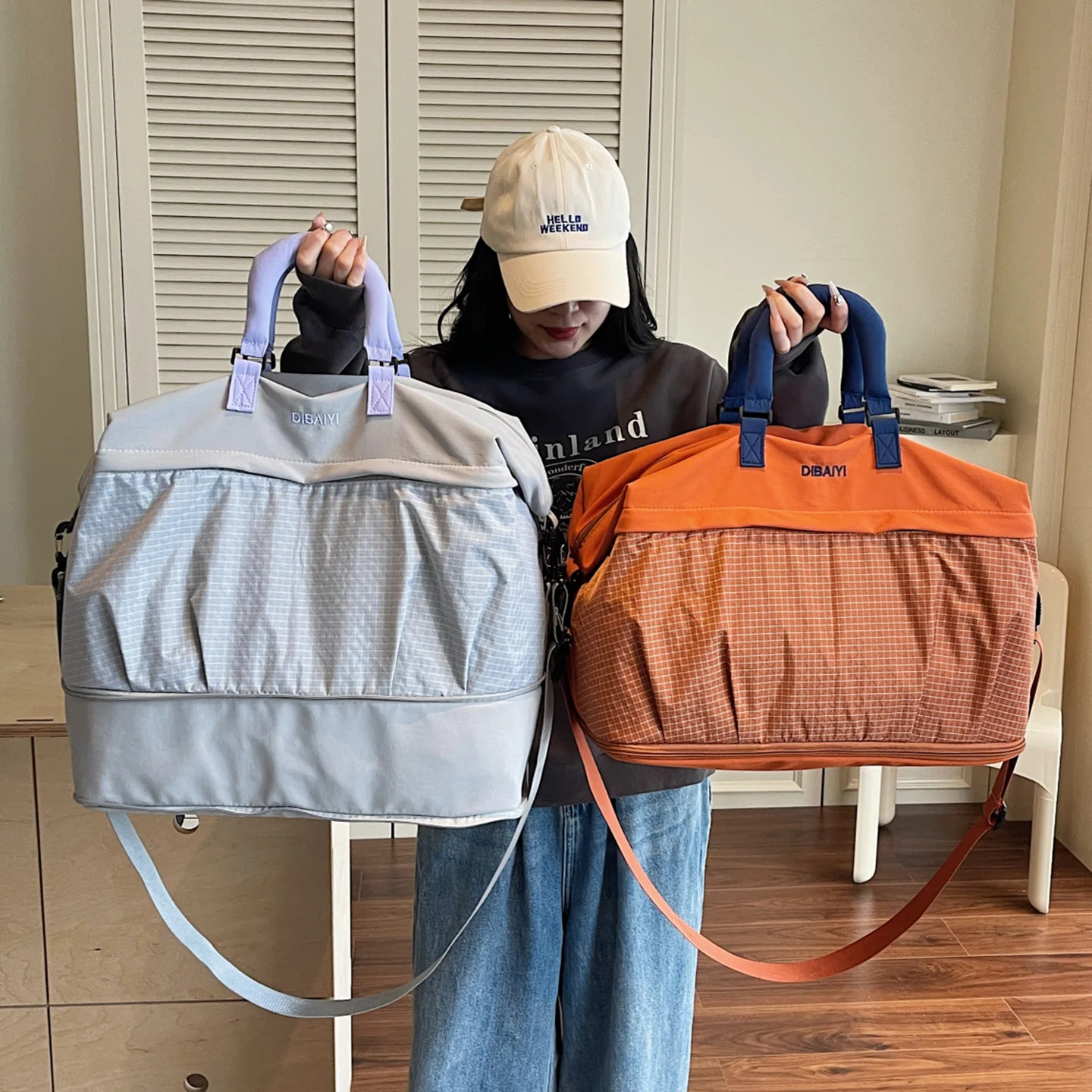 lightweight-travel-bag-short-trip-business-bag-men's-women's-handbag-sports-fitness-bag-pregnancy-storage-bag-large-capacity