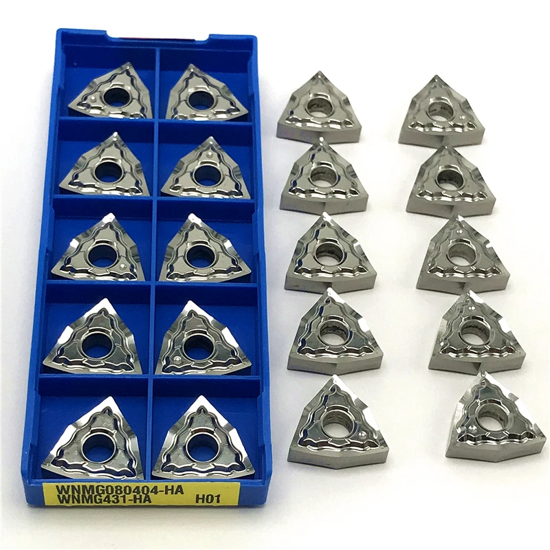 Ferramenta De Torneamento Externo De Alumínio, Ferramenta De Torno CNC, Inserções De Cobre, WNMG080404 HA H01