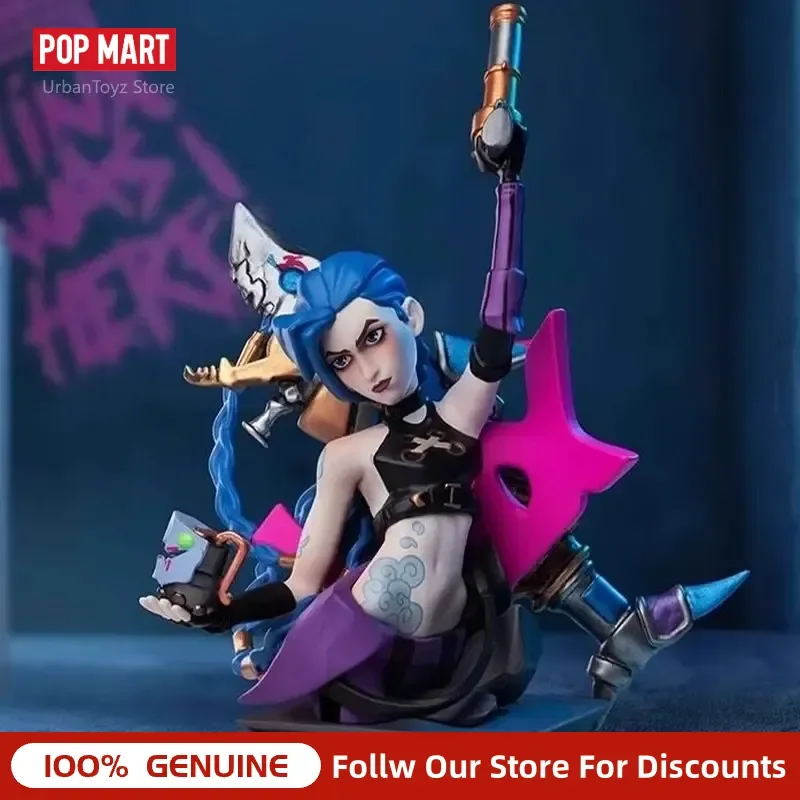 Authentic POP MART Arcane Season 2 Jinx Bust Figure Blind Box