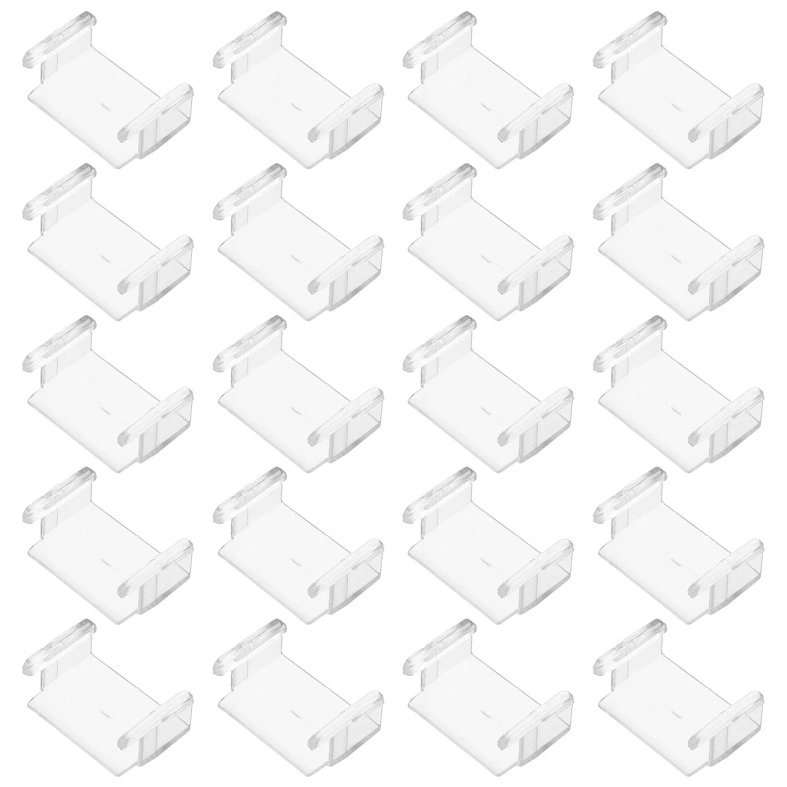 20pcs Children'S Accessories Plastic Train Track Clips Stable Connection Compatible With Multiple Brands Easy Clean Portable