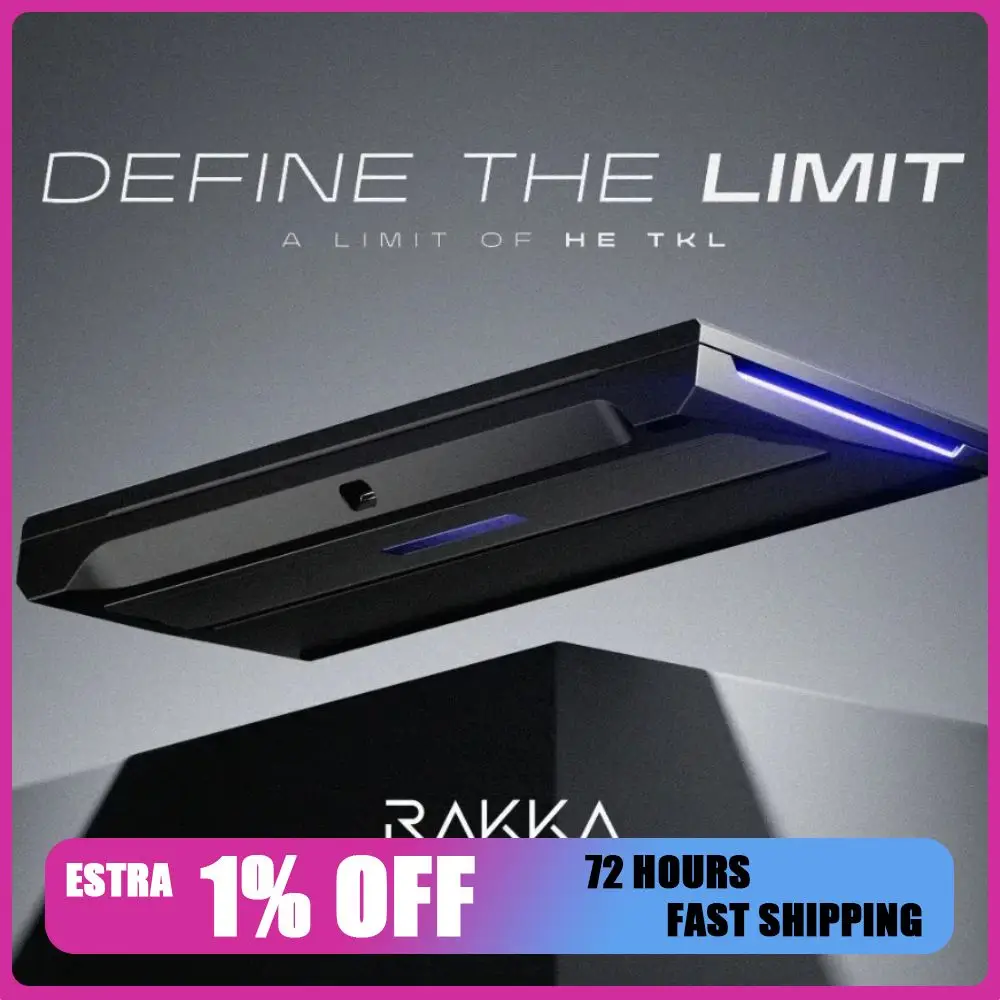 RAKKA 80 Edge Magnetic Switch Mechanical Keyboard All Aluminum Case Wired Gaming Keyboard Hotswap Customized Pc Accessories Gift
