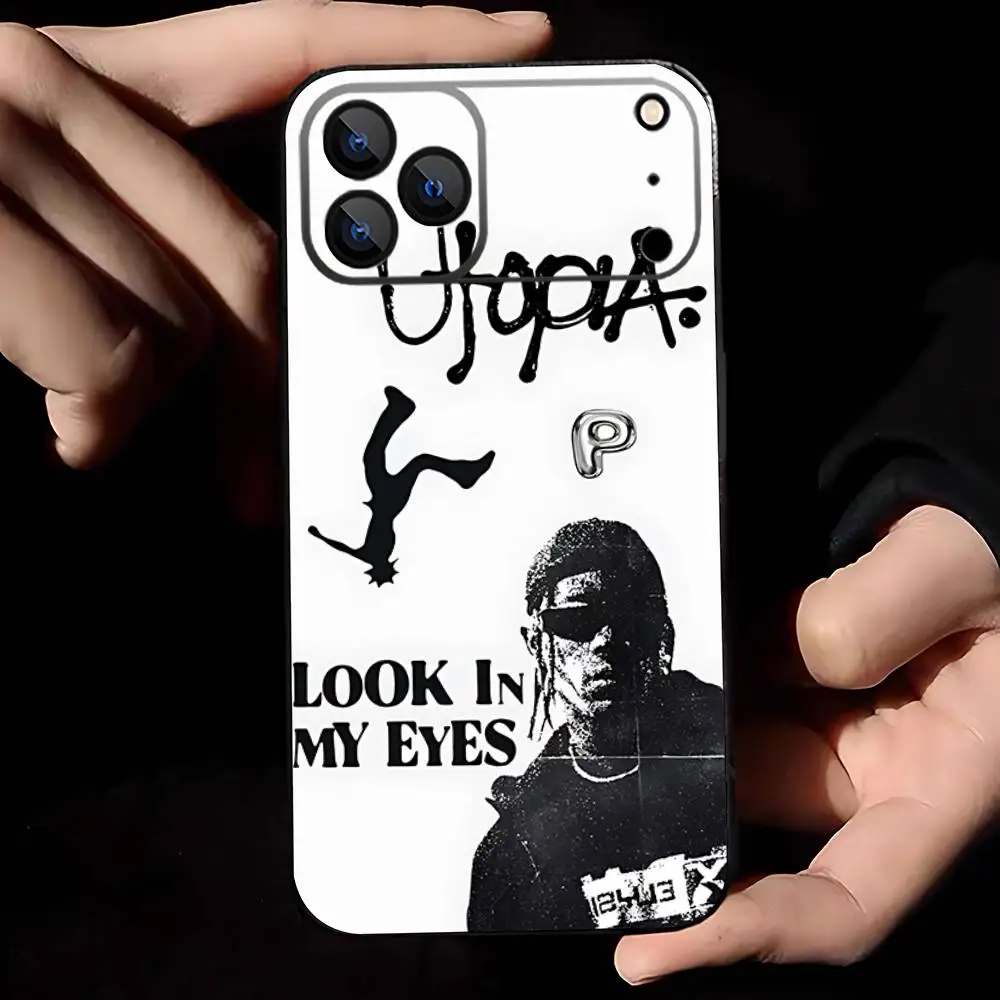 I Can Fly T-Travis Scott Handyhülle für iPhone 17,16,15,14,13,12,11,Pro,Max,Plus,E,Air,Mini Schutzhülle in Schwarz