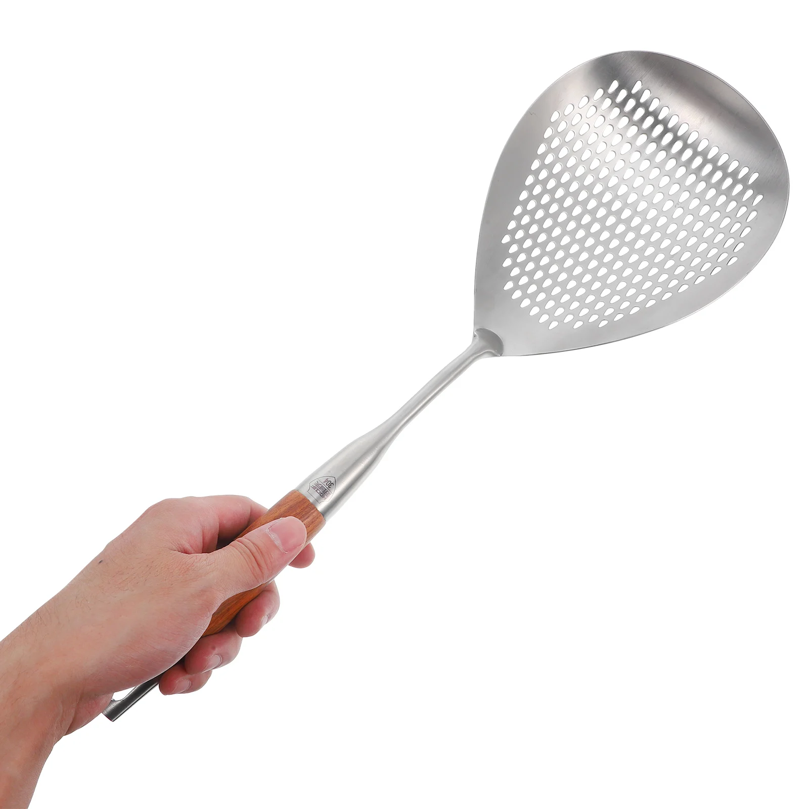 

Stainless Steel Colander Spoon Large Strainer Ladle Wooden Handle For Cooking Frying Pasta Oil Drainer Kitchen Utensils Skimmer