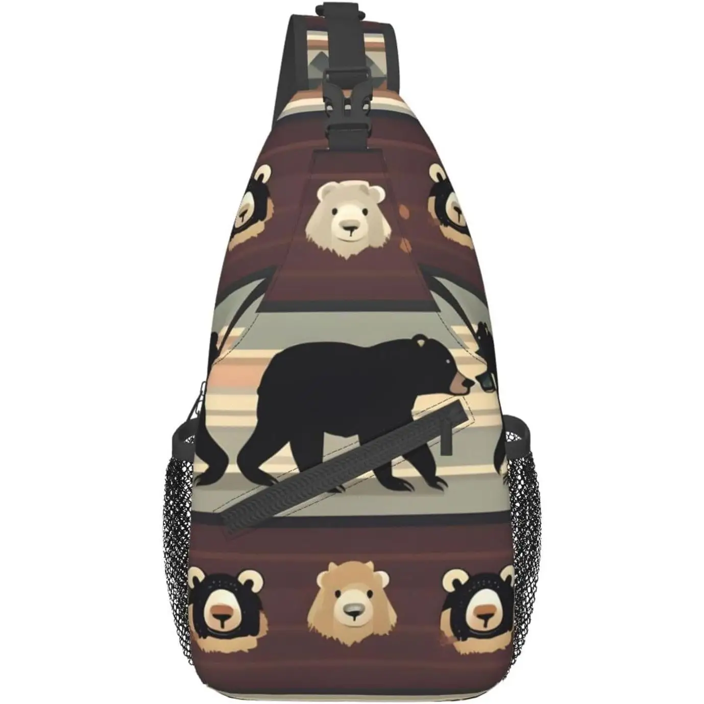 

Рюкзак через плечо с принтом символов Англии для женщин и мужчин, сумка на слинге для путешествий, пешего туризма, нагрудная сумка, многоразовый многоцелевой рюкзак