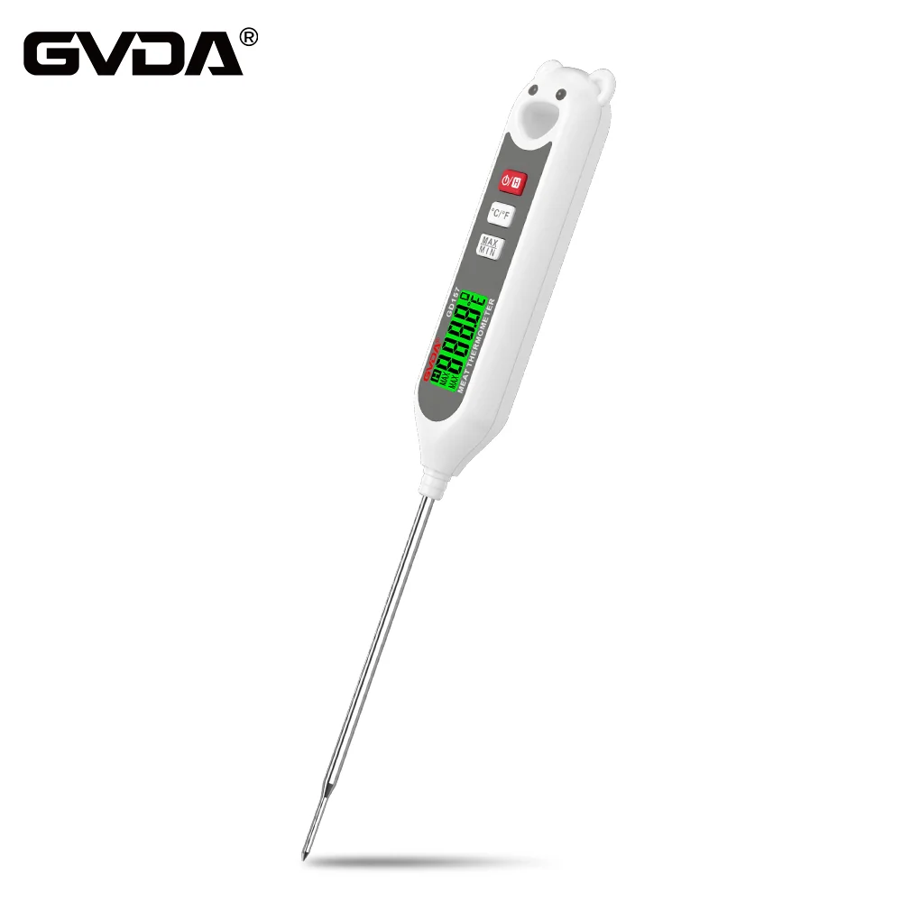 GVDA цифровой пищевой термометр для мяса, масла, молока, барбекю, электронный термометр для духовки, инструменты для измерения температуры пищевых продуктов