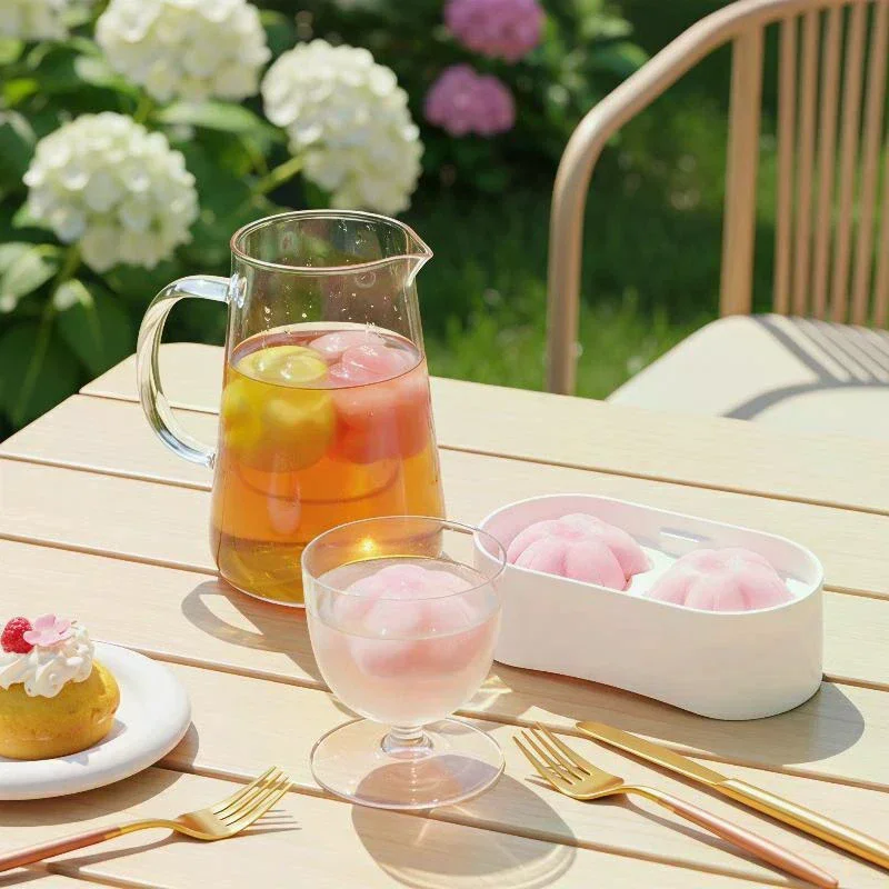 Flower Shape Ice Cubes Mold 1Pcs Silicone Ice Tray for Summer Drinks Easy Release for Cocktail Parties Home Bar Use