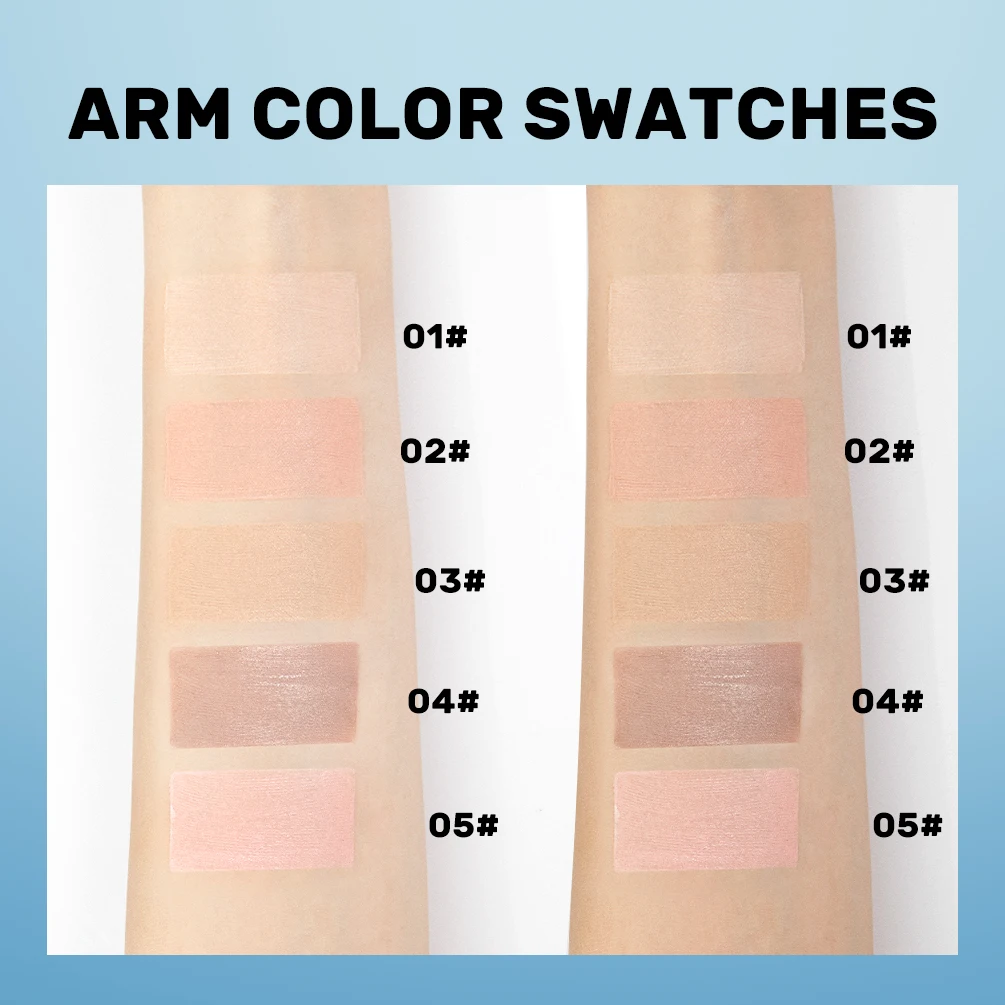 QIBEST カラーチェンジングファンデーション モイスチャライジング SPF 30+ ハイドレーティング ロングウェアリング ウォータープルーフ トラベルカバレッジ メイクアップベース コンシーラー