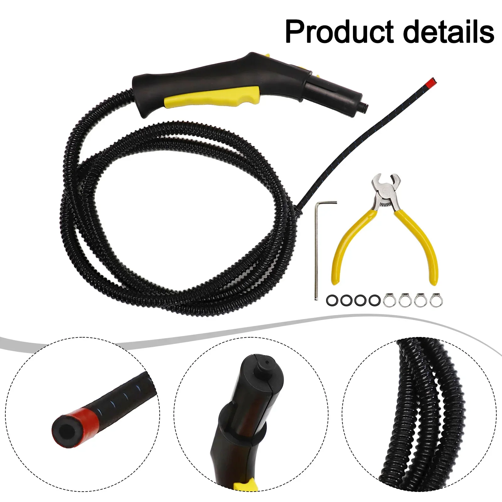 Cleaning Tasks Steam Cleaner Hose Replacement Steam Cleaner Hose User-friendly Installation Compatible With SC1 SC2 SC3 SC4