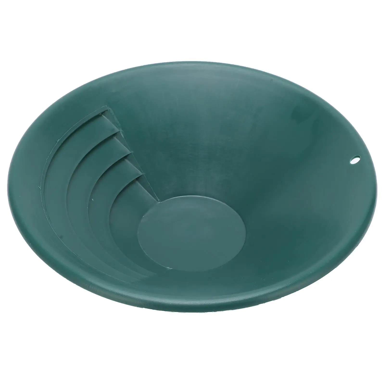 260mm Gold Panning Pan - ABS Sifting Classifier & Washing Sieve Tray - Green Accessory for Gold Prospecting