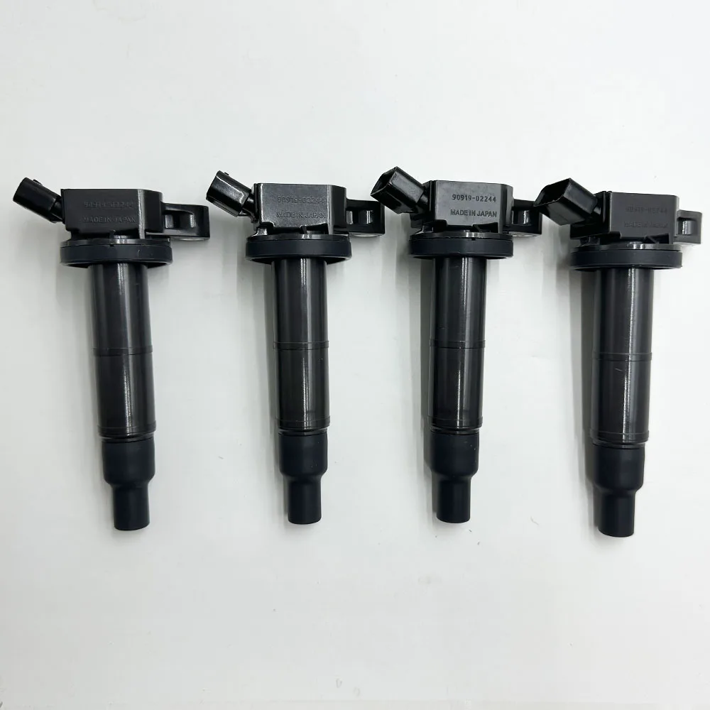 4PCS For DENSO Ignition Coils 90919-02244 90919-02266 90919-02243 90080-19023 For Toyota Camry Highlander RAV4 Corolla Matrix