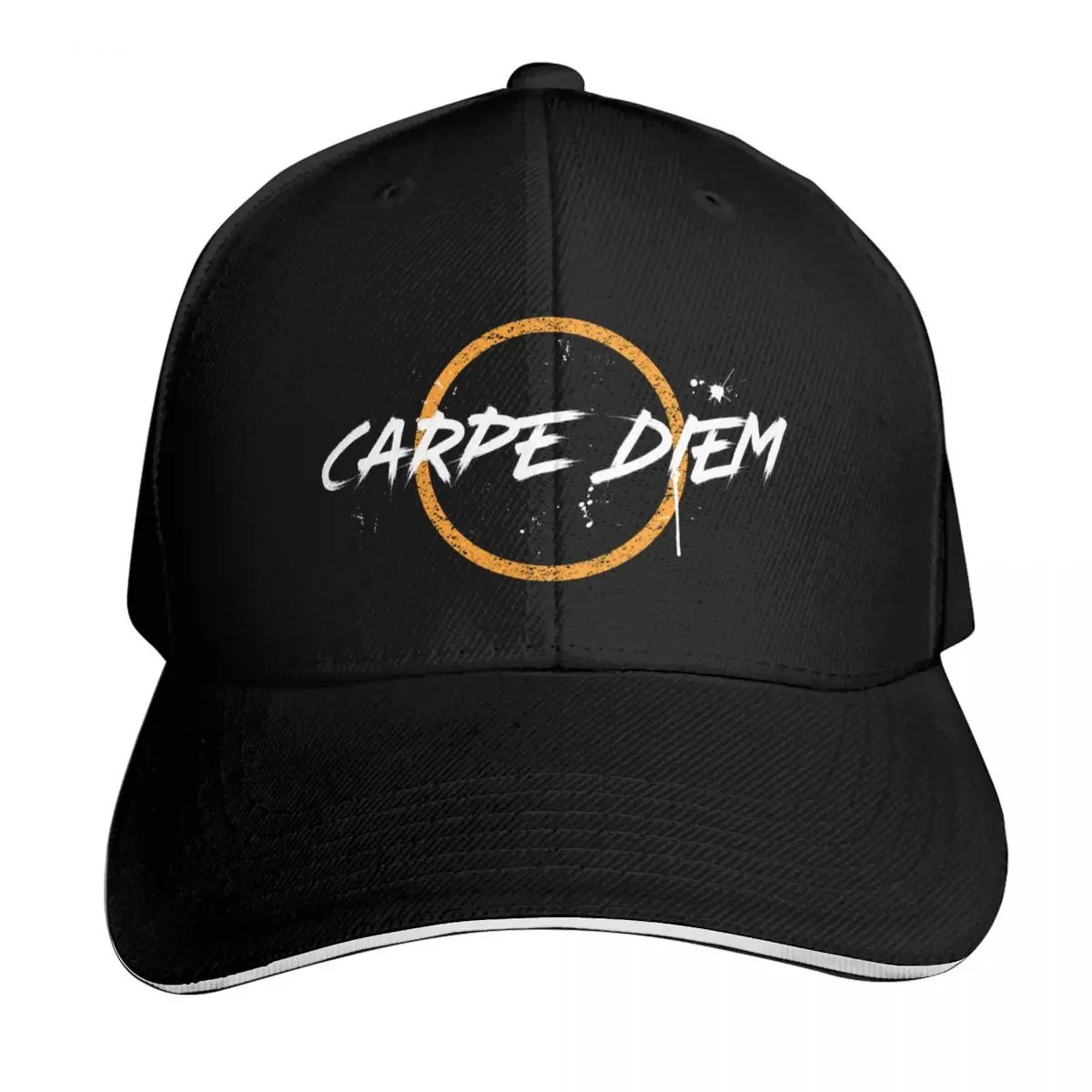 Carpe Diem - Seize the Day (with paint splash) Baseball Cap Men Women Casual Summer Sport Sun Cap