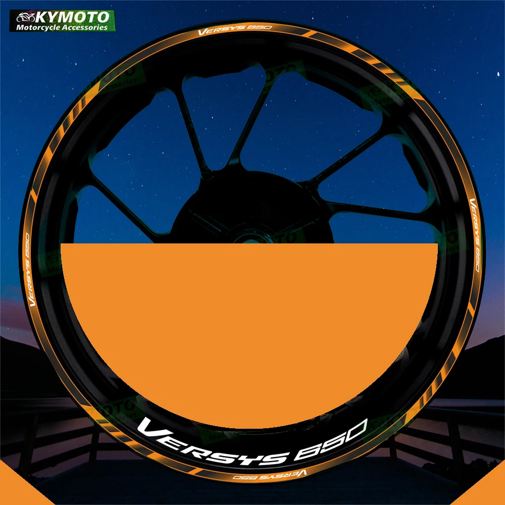 

Аксессуары для мотоциклов VERSYS 650 VERSYS 650, 17-дюймовые наклейки на передние и задние колеса, наклейки на обтекатели, украшения