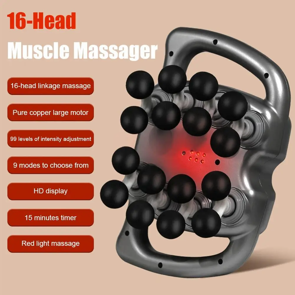 NEW Fascia Gun Muscle Massager High Frequency Back Body Waist Electric Massage Device For Shoulder Legs Pain Relief Recovery