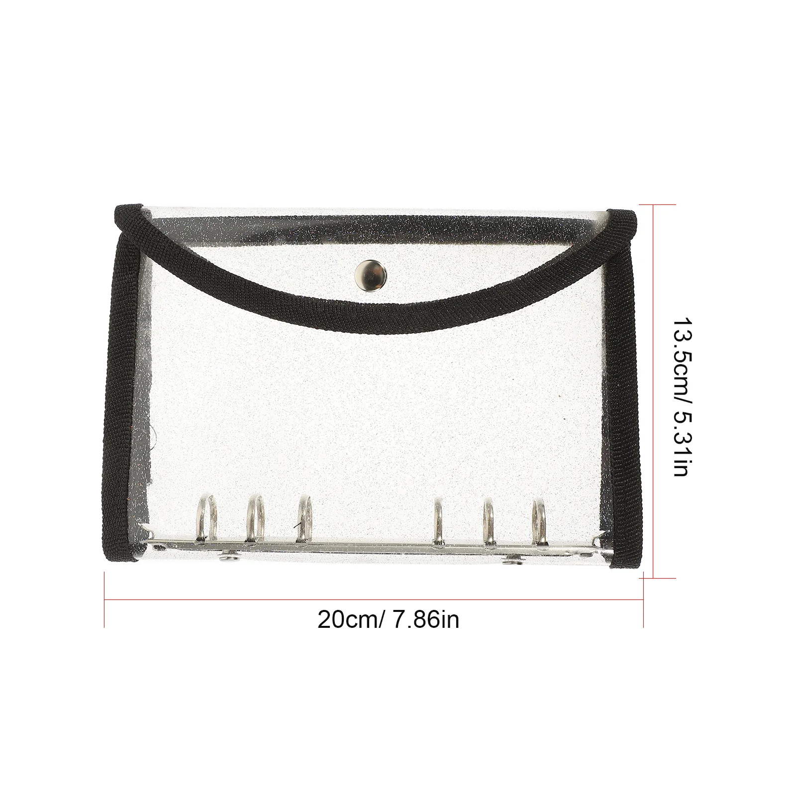 غطاء غلاف أوراق فضفاضة من مادة PVC غلاف دفتر ملاحظات من البلاستيك الشفاف A6 دفتر ملاحظات مجلة القصاصات مخطط حامي الموثق #5