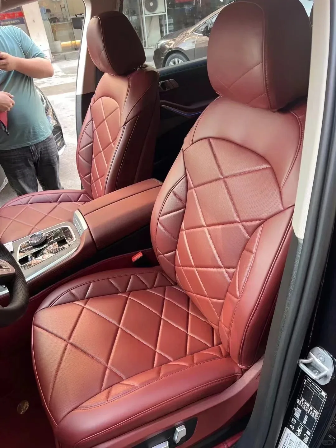 Custom Fit Sport for SEAT Covers Carbon Fiber Leather for 7/5/3/1 Series X5/X3/X1 E46-E90-E60-F30-F10-E39-F20-G20-E36