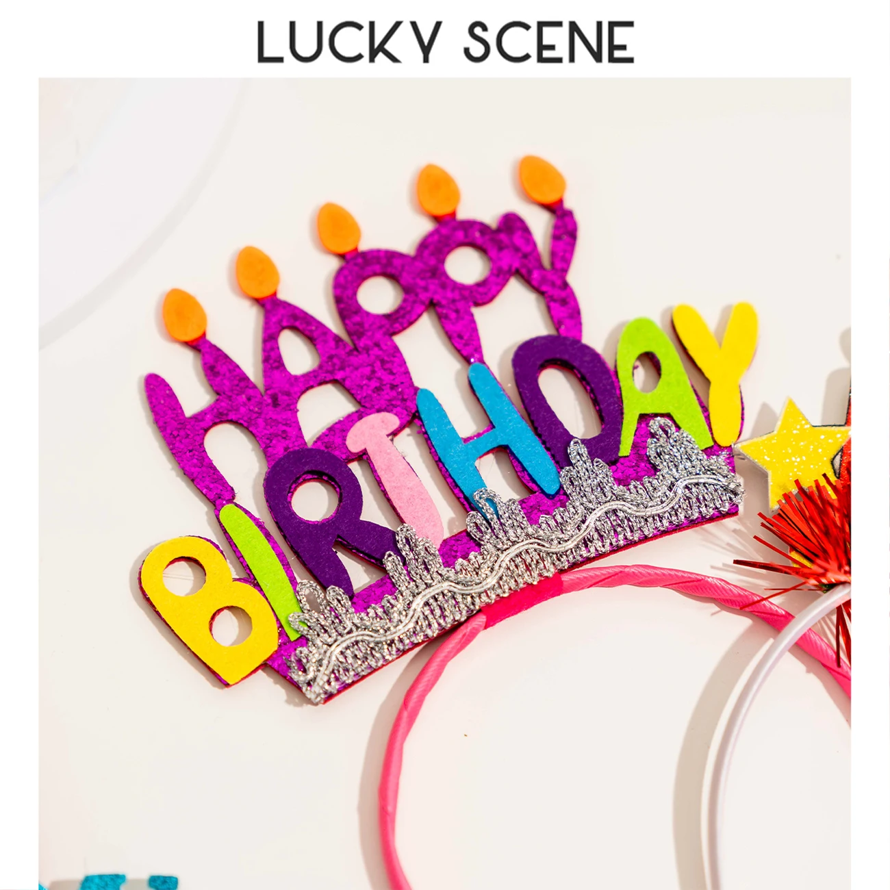 Happy Birthday Holiday Headband English Letter Happy Birthday Headband Internet Celebrity Photo Headband Hair Accessories S01882