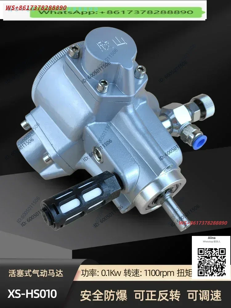 XS-HS010 piston air motor can be reversed with reducer mixer