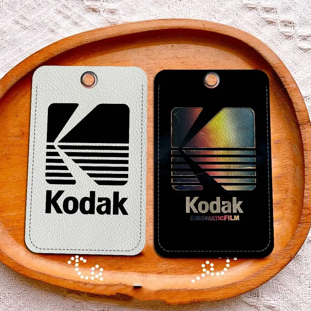 K-Kodak Logo Rectangle Keychain Card Holder, Badge Credit Card Holder, Student ID Card Holder, Bus Cards Cover