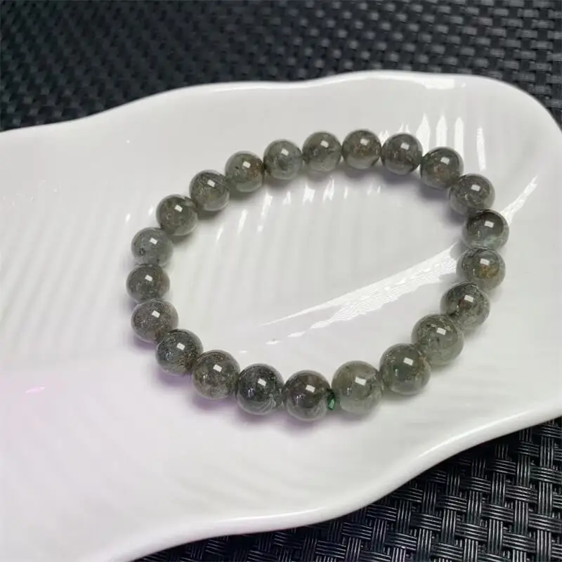

9MM Natural Green Garden Quartz Bead Bracelet Love Gift Crystal Beads Strands Jewelry Gift 1PCS