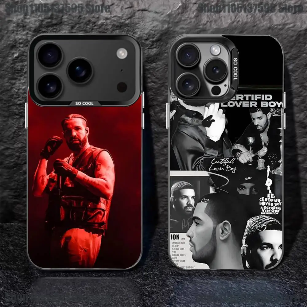 

Rapper D-Drake Phone Case For iPhone 16,15,14,13,12,11,Pro,XS,Max,Plus,Mini,SE4,E Black Matte Shockproof Cover