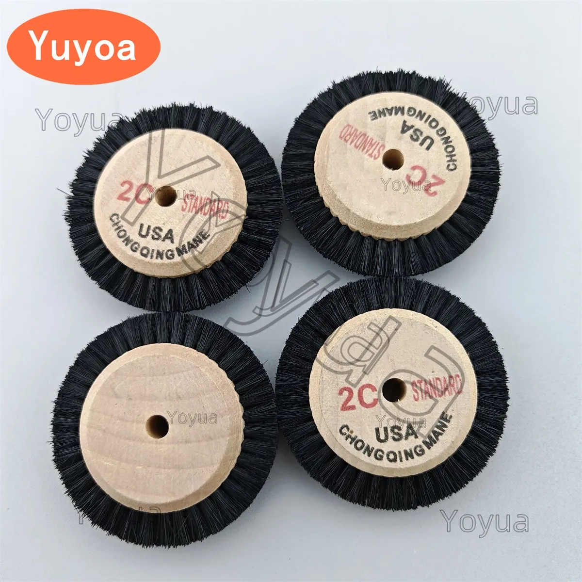 30 قطعة 66 مللي متر 2C مختبر الأسنان تلميع فرش الأسود الخشن التلميع جلخ عجلة تلميع للمجوهرات أسنان تلميع