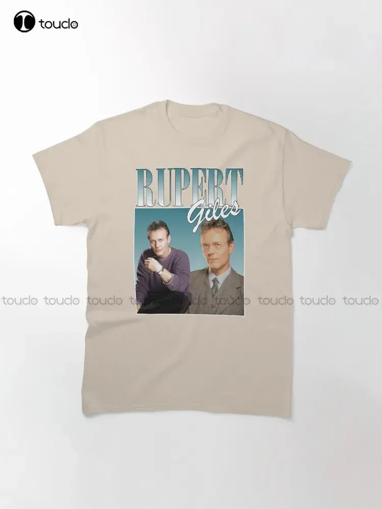 Rupert-Giles Classic Design Buffy The Vampire Slayer Classic T-Shirt Cooling Shirts For Men Digital Printing Tee Shirts Xs-5Xl